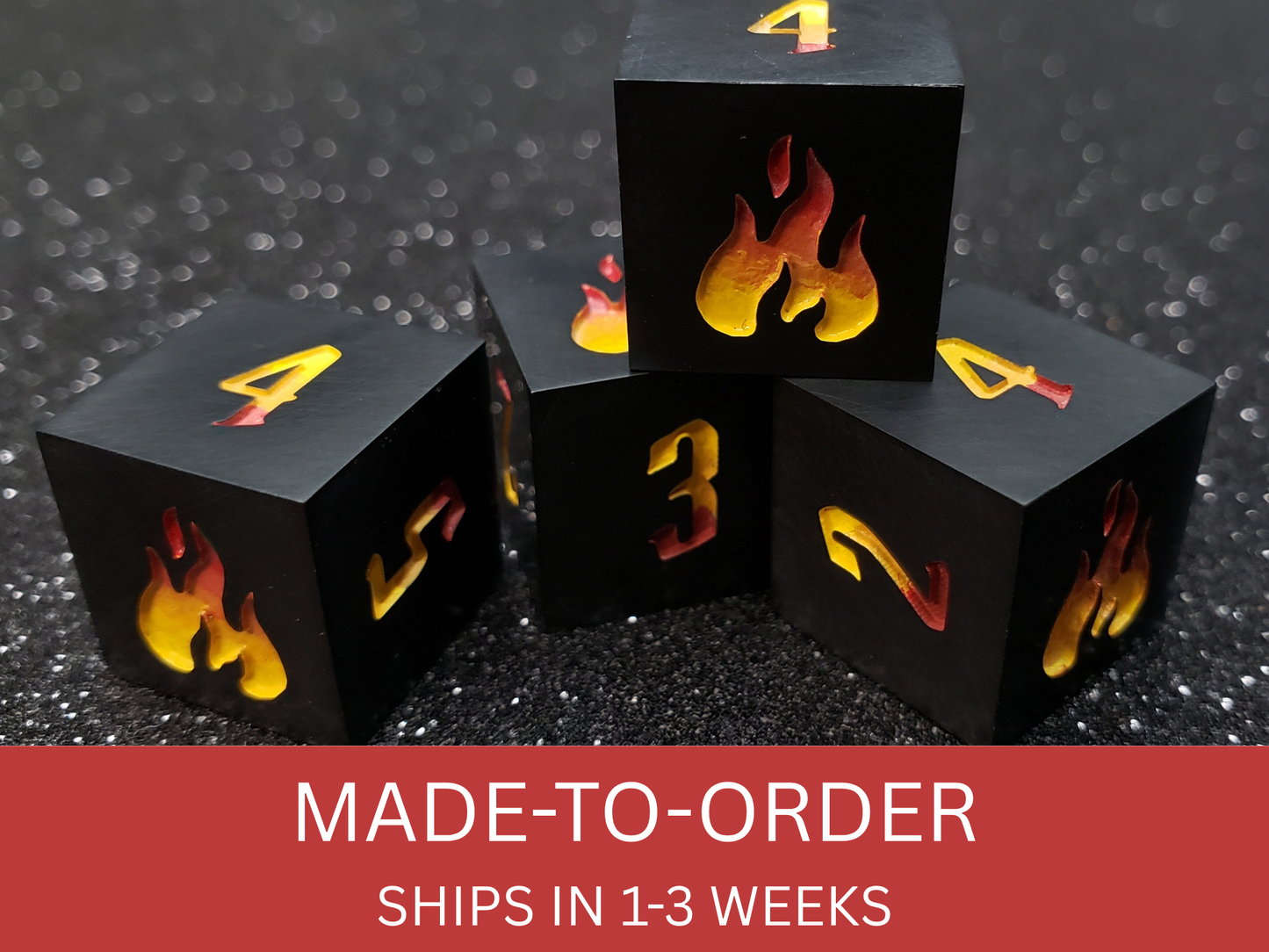 Inferno | Fireball Damage D6 Set