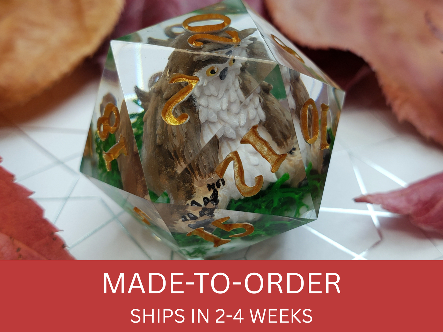 Owlbear Cub | Jumbo D20