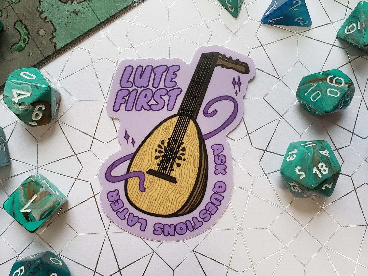 "Lute First" Sticker