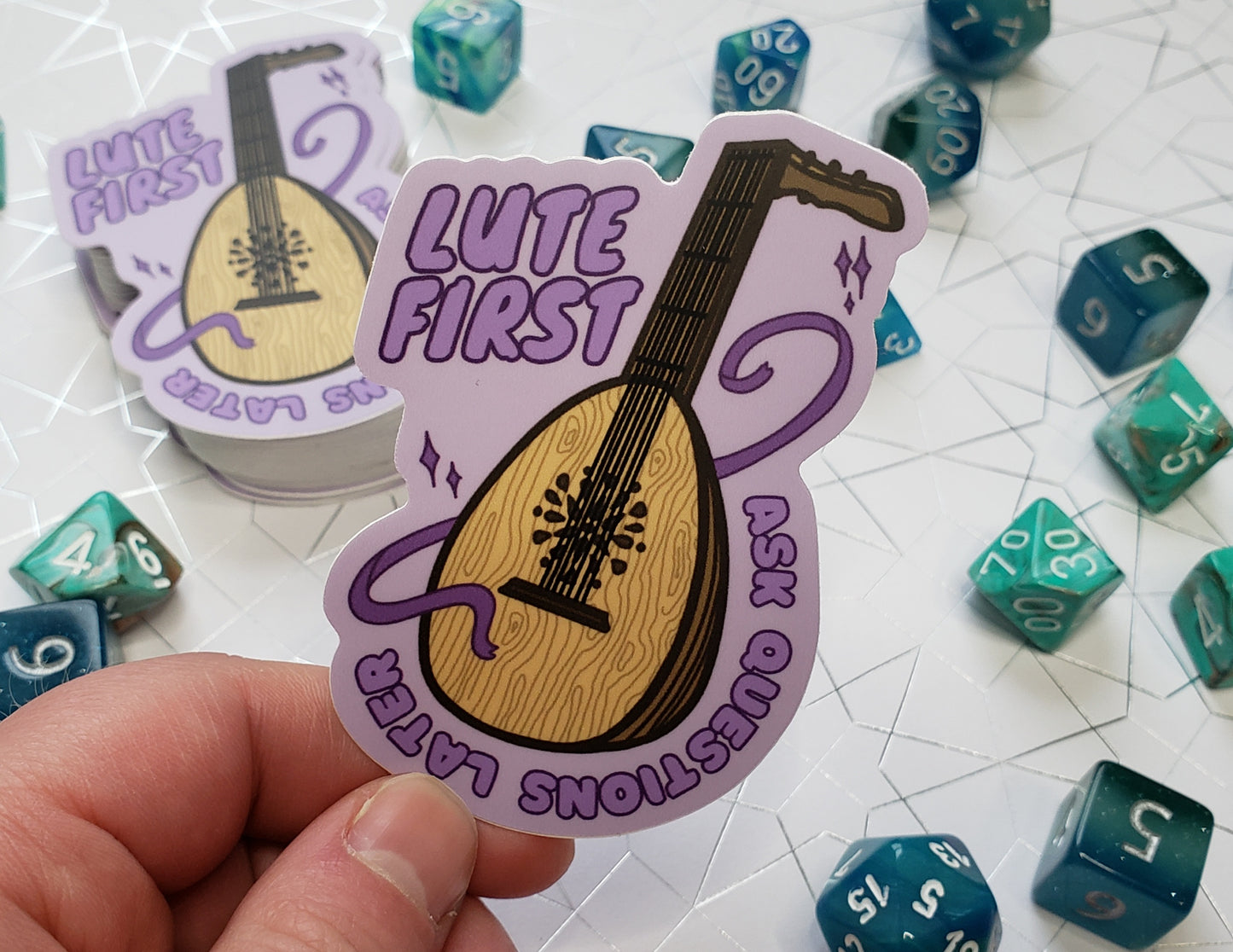 "Lute First" Sticker