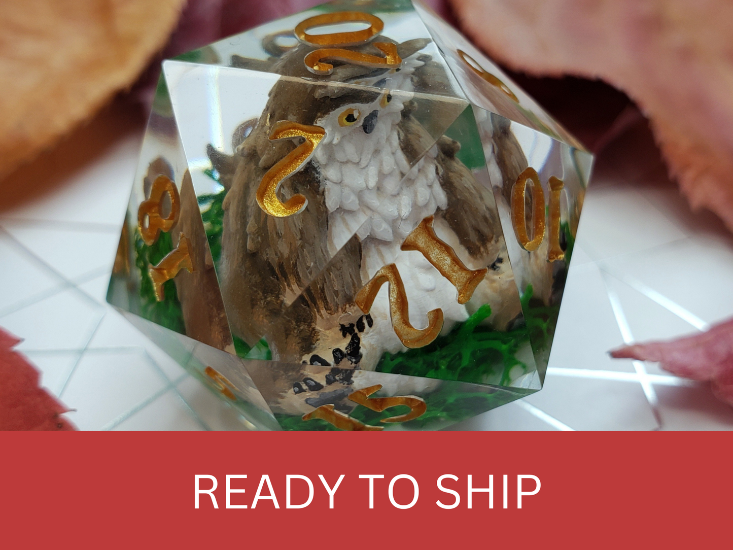 Owlbear Cub | Jumbo D20