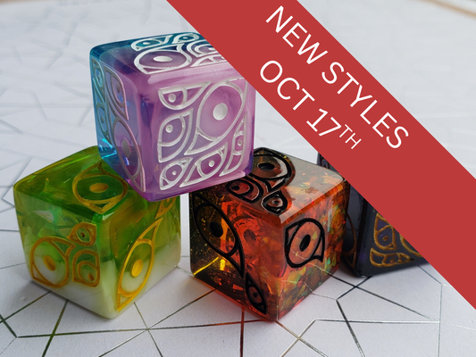 "The Watcher" | Round-Edged Pip D6s