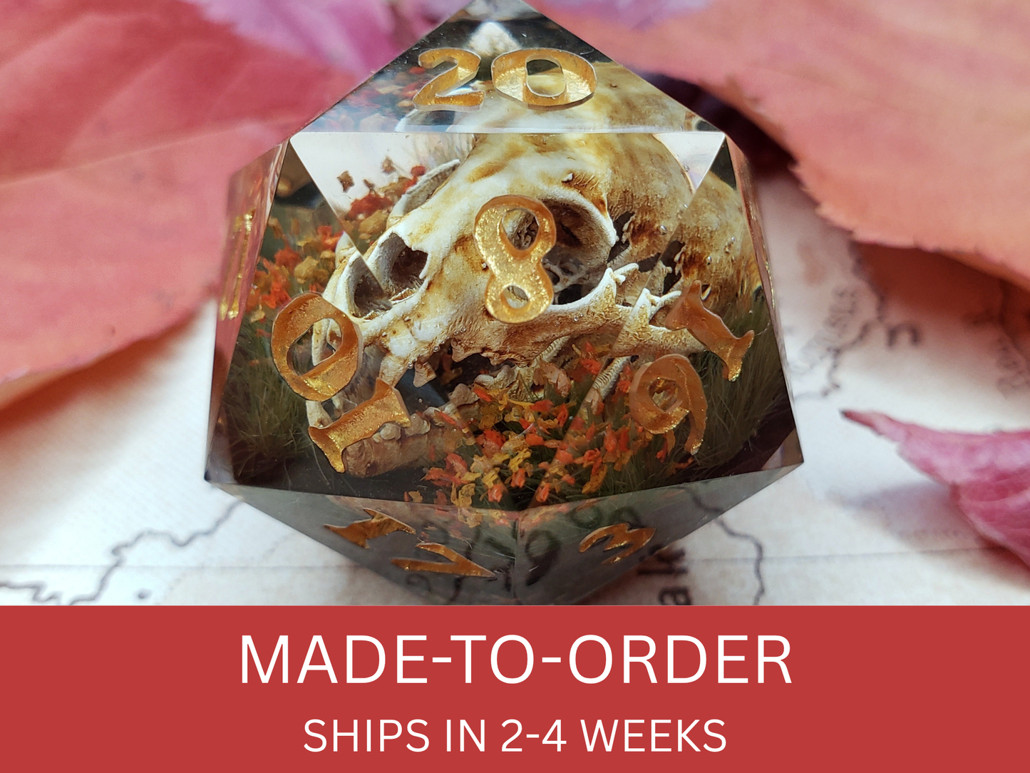 The Teeth of Autumn | Jumbo D20 [Made-to-Order]