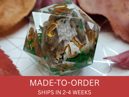 Owlbear Cub | Jumbo D20