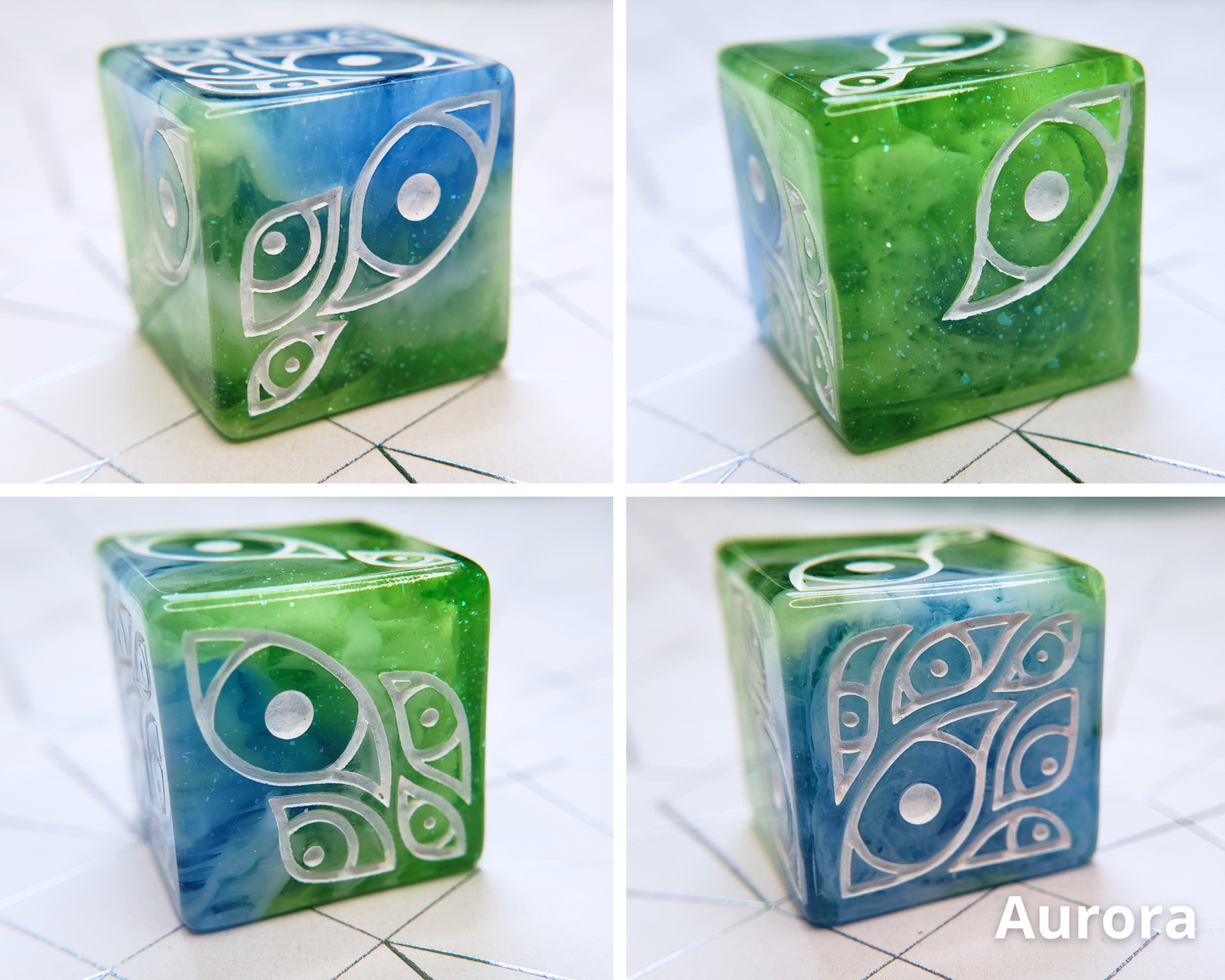 "The Watcher" | Round-Edged Pip D6s