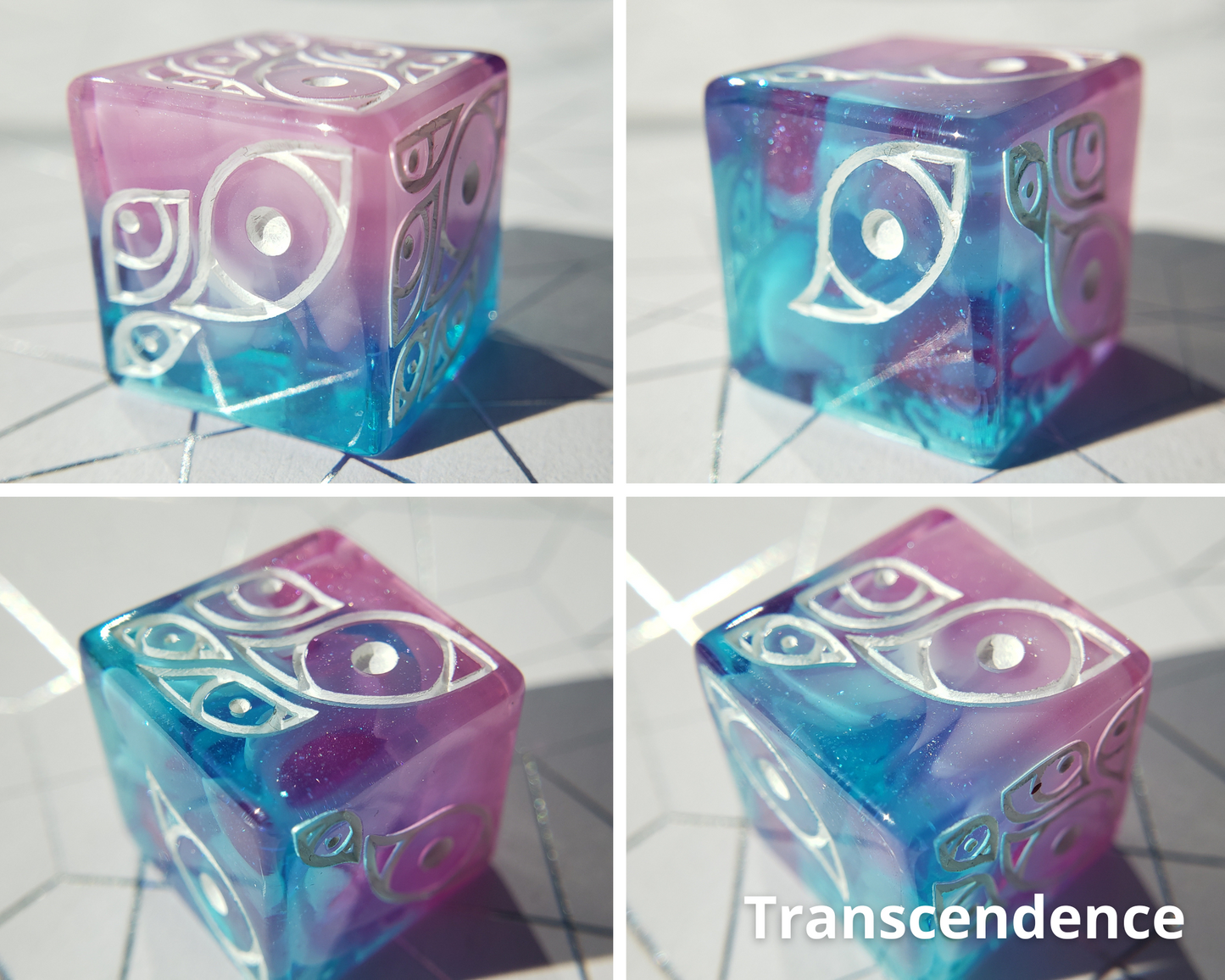 "The Watcher" | Round-Edged Pip D6s