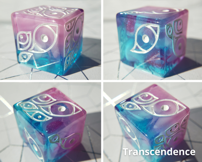"The Watcher" | Round-Edged Pip D6s