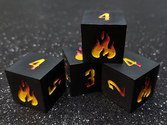 Inferno | Fireball Damage D6 Set