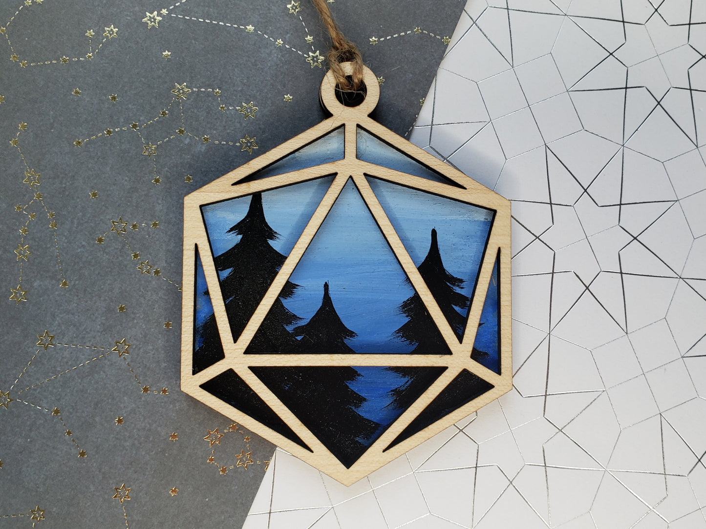 Mini Painting D20 Tree Ornament