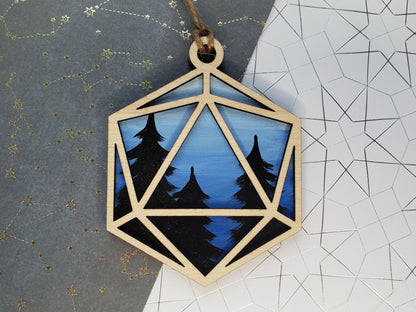 Mini Painting D20 Tree Ornament