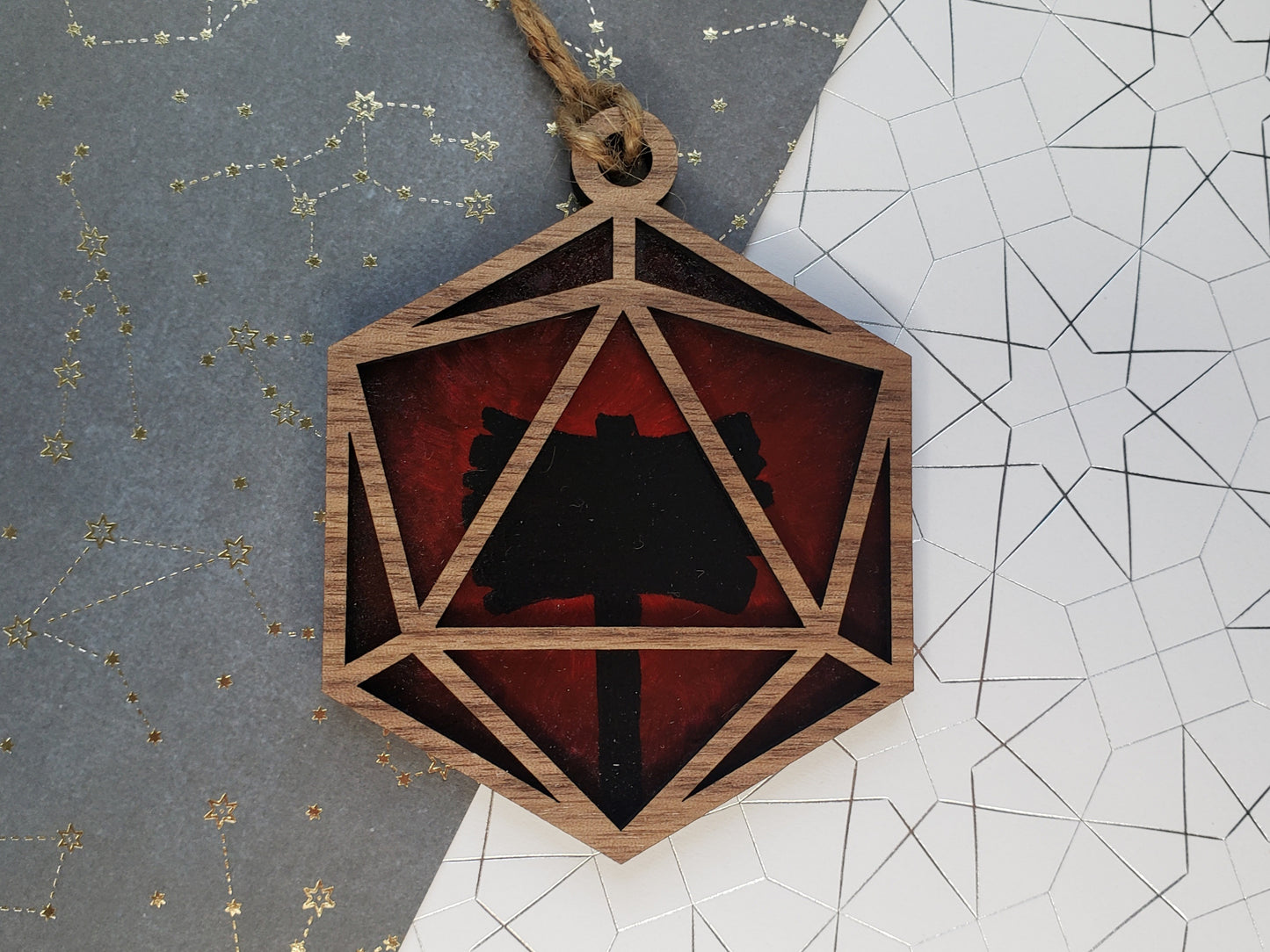 Mini Painting D20 Tree Ornament
