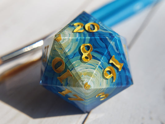 Starry Night | Single D20 [Made-to-Order]