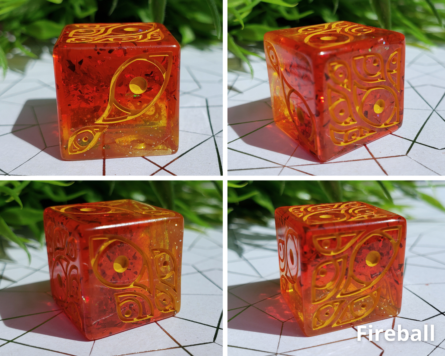 "The Watcher" | Round-Edged Pip D6s