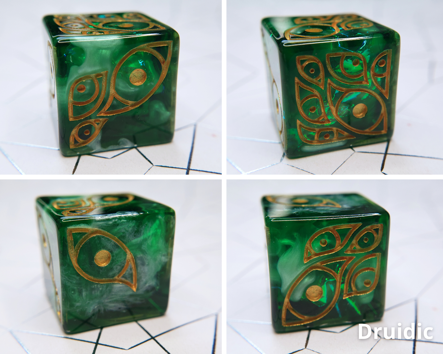 "The Watcher" | Round-Edged Pip D6s