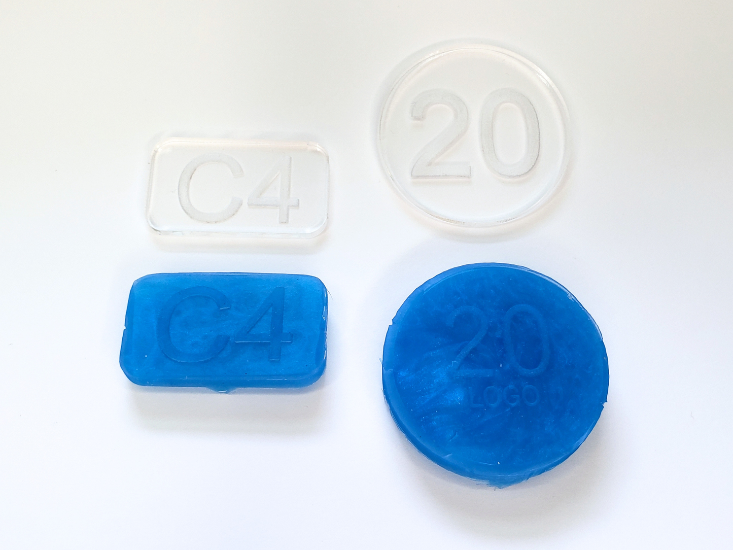 Cap Labels for Dice Molds