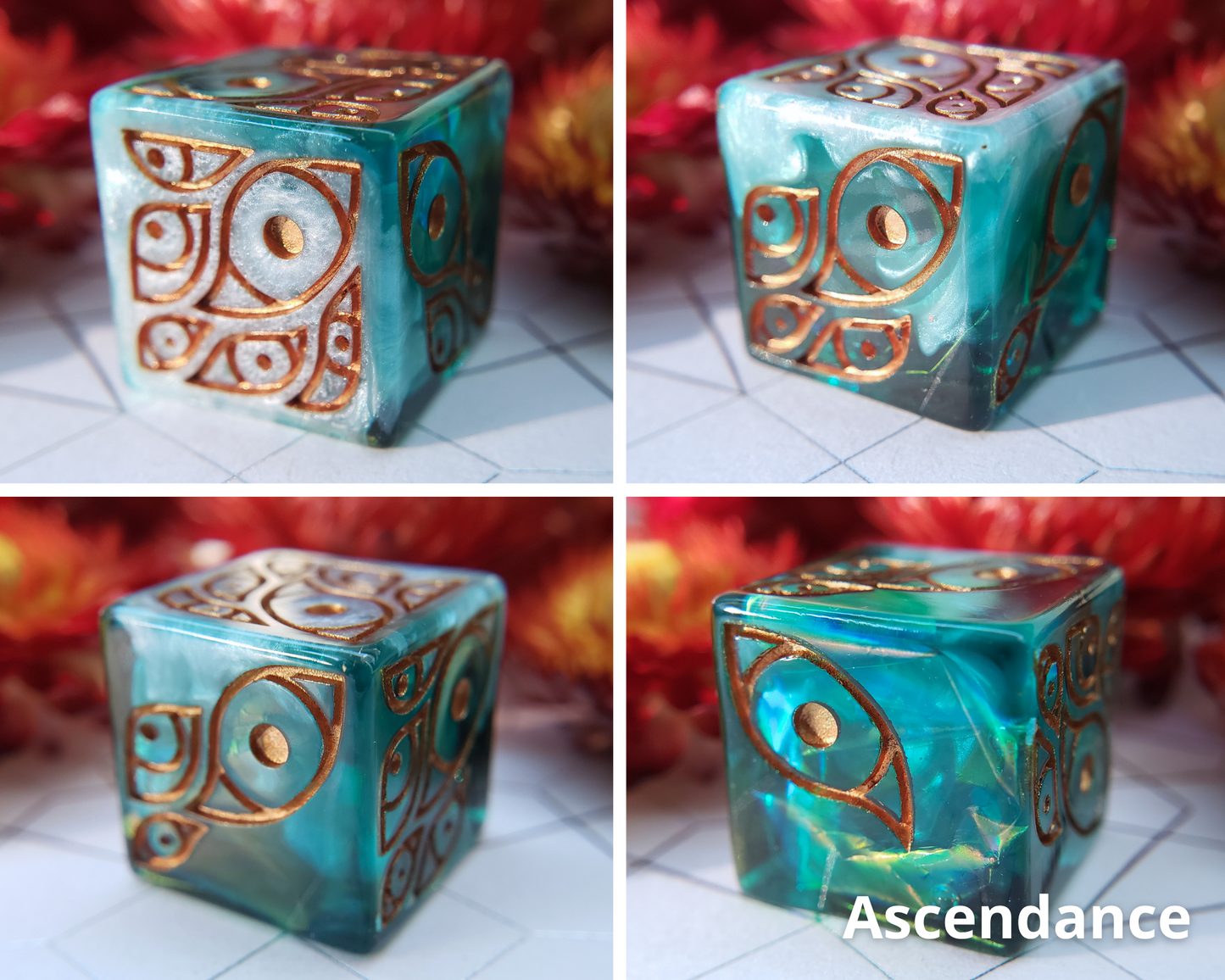 "The Watcher" | Round-Edged Pip D6s