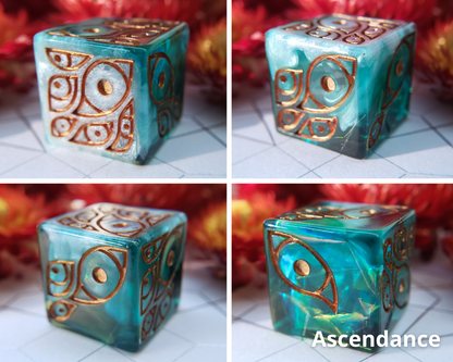 "The Watcher" | Round-Edged Pip D6s