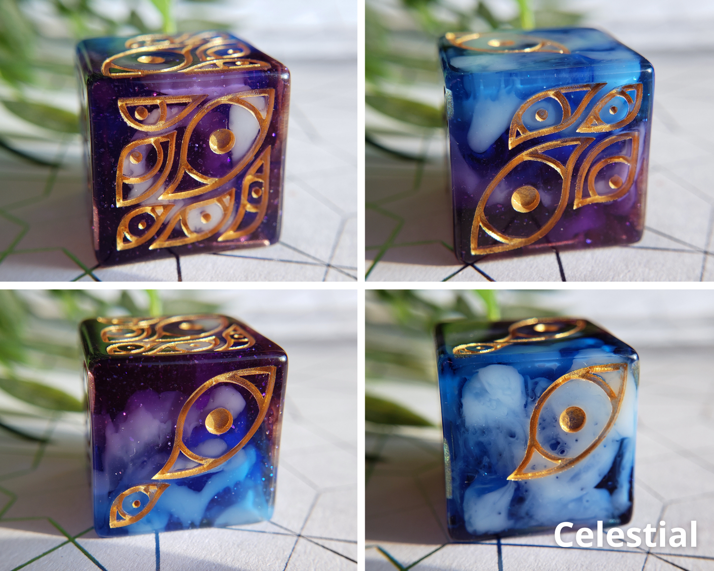 "The Watcher" | Round-Edged Pip D6s