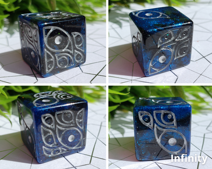 "The Watcher" | Round-Edged Pip D6s