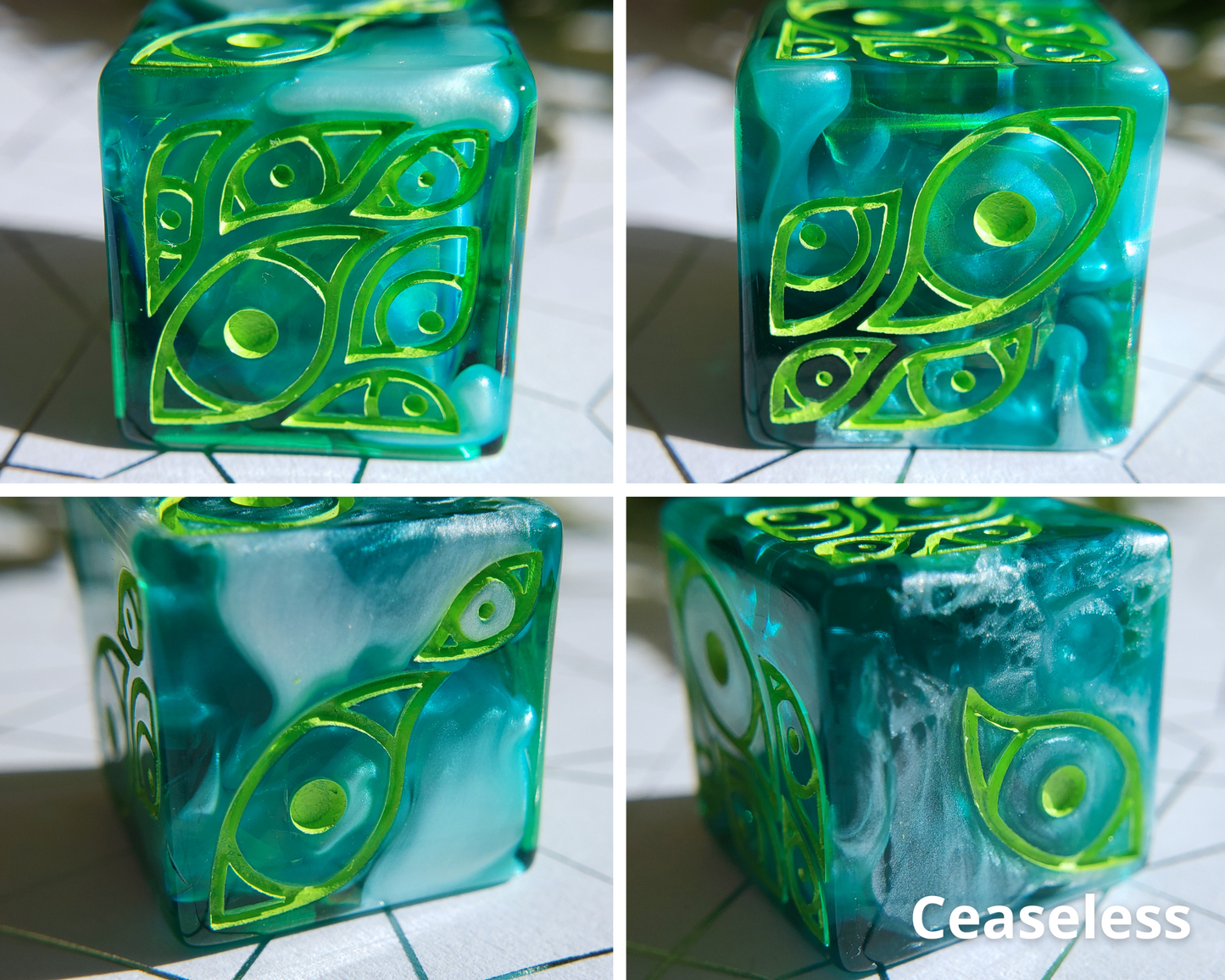 "The Watcher" | Round-Edged Pip D6s