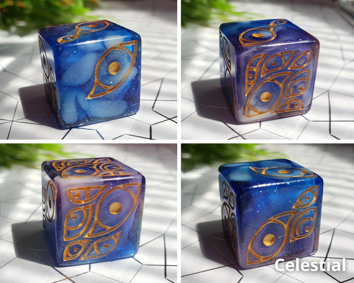 "The Watcher" | Round-Edged Pip D6s