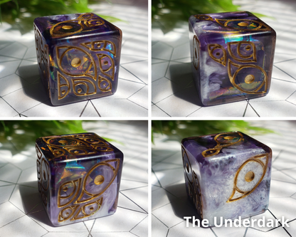 "The Watcher" | Round-Edged Pip D6s