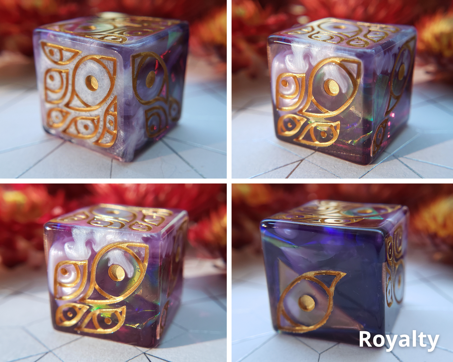 "The Watcher" | Round-Edged Pip D6s