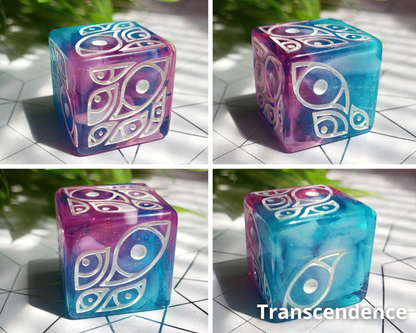 "The Watcher" | Round-Edged Pip D6s