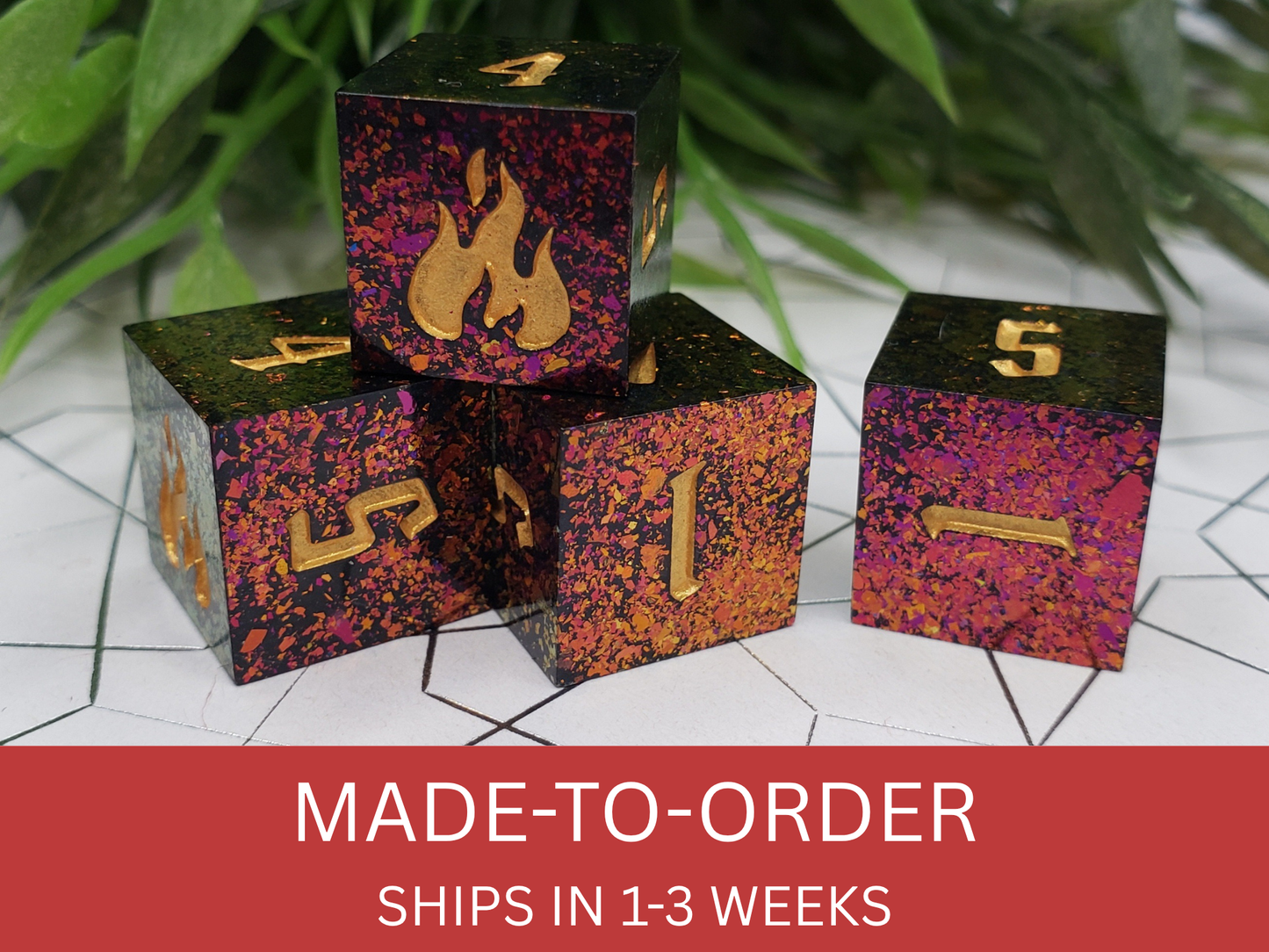 Sparks | Fireball Damage D6 Set