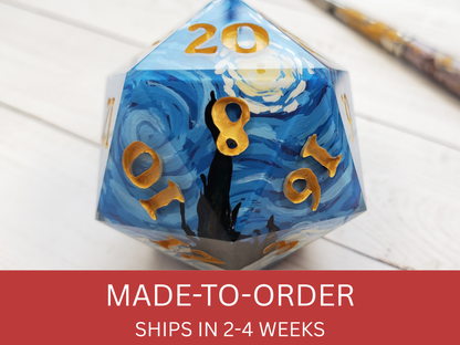 Starry Night | Jumbo D20 [Made-to-Order]