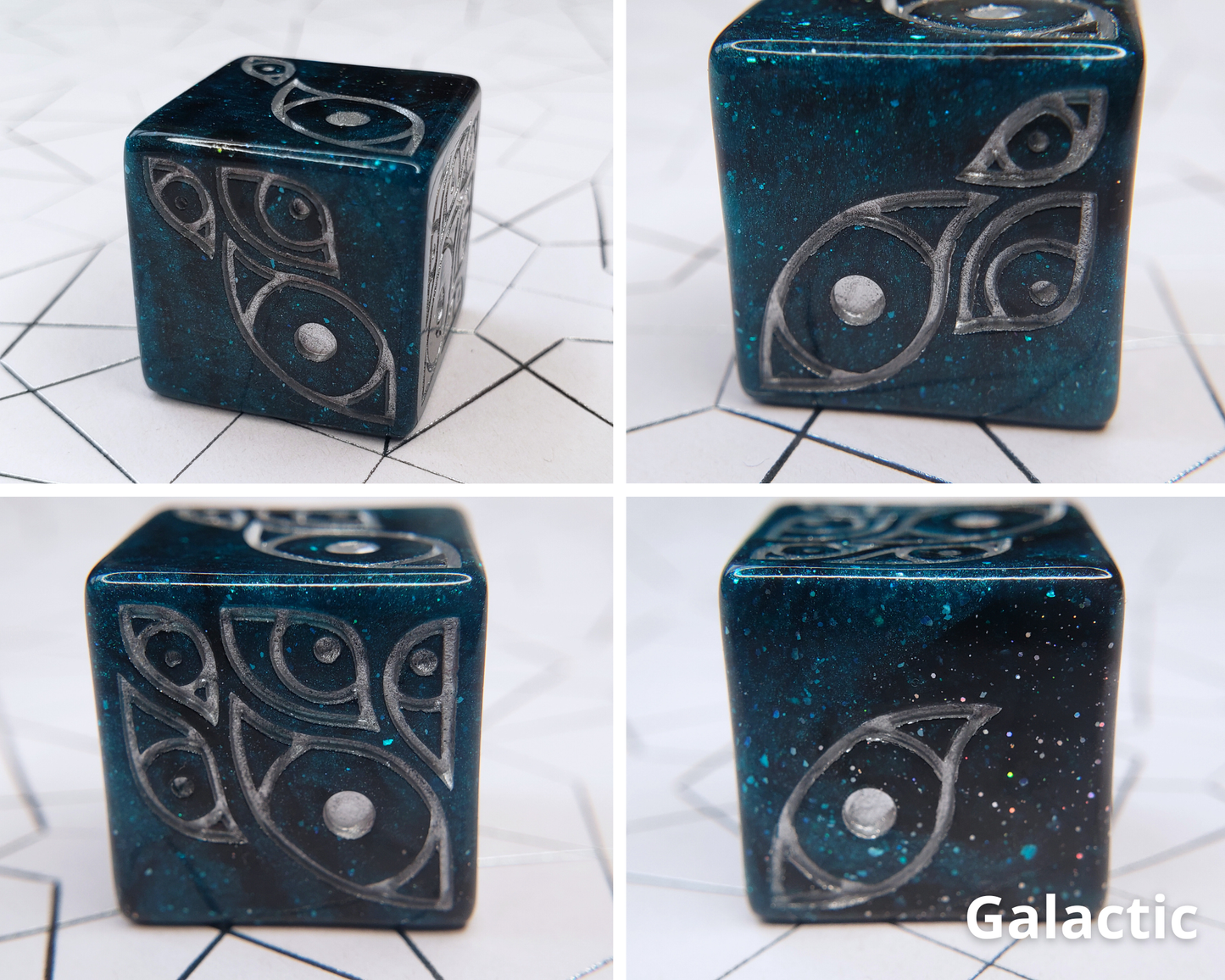 "The Watcher" | Round-Edged Pip D6s