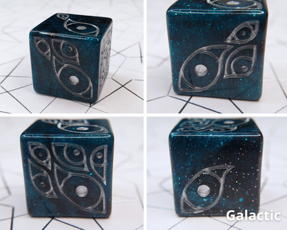 "The Watcher" | Round-Edged Pip D6s