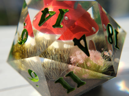 Mushroom House | Jumbo D20 [Made-to-Order]